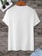 Unisex Baskılı Oversize T-Shirt - Beyaz 4