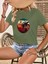 Kadın Kısa Kollu Palmiye Baskılı Viskon T-Shirt 4