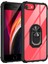 Apple iPhone 7/8/se Kılıf Anti-Shock Darbe Önleyici Renkli Kenarlar, Metal Yüzüklü Kılıf 1