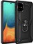 Samsung Galaxy A71 Uyumlu Kılıf Çift Katmanlı Polikarbon Koruma ve Manyetik Tutucu Stand Yüzük 1