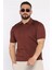 Erkek Polo Yaka Kendinden Çizgi Desenli Tişört P-00017365 1