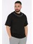 Erkek Yaka Baskılı Oversize Tişört P-00017399 1