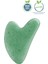 Yeşil Aventurin Taşı Kalp Gua Sha Yüz Masaj Aleti Doğal ve Sertifikalı 3