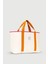 Huge Extra Large Linen Bag Orange Pink 2