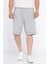Erkek Bel Lastikli Cep Fermuarlı Duble Paça Şort P-00017280 1