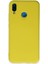 Huawei P20 Lite Kılıf Nano Içi Kadife Silikon - Sarı Svlrs 1