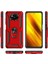 Xiaomi Poco X3 Kılıf Çift Katmanlı Polikarbon Koruma ve Manyetik Tutucu Stand Yüzük 3