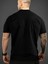 Baskılı Oversize Bisiklet Yaka T-Shirt - Siyah 2