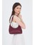 Bordo Baget El ve Omuz Çantası 9214 2