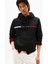 Erkek Th Chest Logo Drawstring Sweatshirt - Siyah 1
