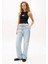 Kadın Ribbed Slim Racerback T-Shirt - Siyah 2