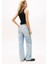 Kadın Ribbed Slim Racerback T-Shirt - Siyah 3