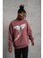 Erkek Güvercin Baskılı Sweatshirt - Gül Kurusu 5