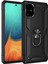 Samsung Galaxy A71 Kılıf Sofya Yüzüklü Silikon Kapak - Siyah Svlrs 1