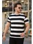 Erkek Çift Renk Pamuklu Örme Kumaş Kısa Kollu T-Shirt 1