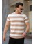 Erkek Çift Renk Pamuklu Örme Kumaş Kısa Kollu T-Shirt 1