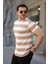 Erkek Çift Renk Pamuklu Örme Kumaş Kısa Kollu T-Shirt 2