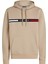 Erkek Th Chest Logo Drawstring Sweatshirt - Bej 1