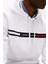 Erkek Th Chest Logo Drawstring Sweatshirt - Beyaz 4