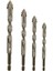 4 Adet Dört Kanallı Testere Dişli Eksantrik Matkap Ucu, 6MM+8MM+10MM+12MM (Yurt Dışından) 1