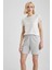Regular Fit İnce Sweatshirt Kumaşı Bermuda U4570AZ23SM 3