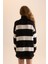Relax Fit Çizgili Balıkçı Yaka Tunik A8595AX23WN 5