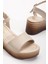 Daniel Kadın Bej Cilt Günlük Ortopedik Taban Sandalet 4