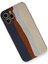 Iphone 12 Pro Max Kılıf Ebruli Lansman Silikon - Lacivert-Krem Svlrs 2