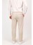 Erkek Regular Fit Normal Kesim Chino Jogger Lastikli Düz Paça Pantolon 2