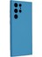 Samsung Galaxy S22 Ultra Kılıf Nano Içi Kadife Silikon - Mavi Svlrs 2