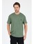 Oversize Bisiklet Yaka Kısa Kollu Erkek T-Shirt Salaş Rahat Kalıp, Yazlık Erkek Basic Tişört 7840 1