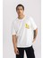 Fit NBA Los Angeles Lakers Oversize Geniş Kalıp Bisiklet Yaka Kısa Kollu Tişört B3894AX24SP 3