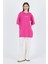 Fuşya Inci Yıldız Nakışlı Oversize Tişört 253018 3