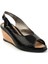 Siyah Leather Kadın Sandalet K05582040507 3