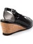 Siyah Leather Kadın Sandalet K05582040507 4