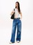 Tjw Slım Tj Us Lınear Ss Tee Kadın Beyaz T-Shirt DW0DW21422YBH 2