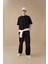 Yazlık Pantolon Relax Fit Rahat Kesim Kargo Cepli Beli Paçası Lastikli B4519AX24SP 3