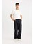Yazlık Pantolon Relax Fit Rahat Kesim Kargo Cepli Beli Paçası Lastikli B4519AX24SP 4