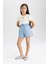 Kız Çocuk Jean Şort B6386A824SM 3