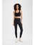 Fit Siyah Yüksek Bel İçi Yumuşak Tüylü Beli Saran Basic Sporcu Tayt W8206AZ24SP 5