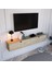 Nova 180 cm Duvara Monte Kapaklı Modern Tv Ünitesi Ekonomik Tv Ünitesi Traverten 1