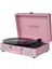 ST14012 Retro Pikap Plak Çalar - Pembe - Bluetooth, Şarj - 3 Devir - Universal Iğneli 1
