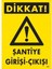 Dikkat Şantiye Giriş Çıkış Uyarı Levhası 25X35 KOD:1607 1