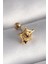 Bfs 316L Çelik Gold Renk Siyah Zirkon Taş Detay Örümcek Ağ Model Tragus Piercing 1