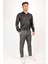 Erkek Slim Fit Dar Kesim Chino Düz Paça Siyah Pantolon 1