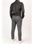 Erkek Slim Fit Dar Kesim Chino Düz Paça Siyah Pantolon 2