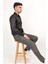 Erkek Slim Fit Dar Kesim Chino Düz Paça Siyah Pantolon 5