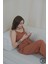 Koyu Kahve Askılı Alt Uzun Kadın Pijama Takımı 3