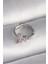 Bfs 316L Çelik Gümüş Renk Pembe Zirkon Taşlı Kelebek Model Tragus Piercing 1