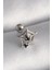 Bfs 316L Çelik Gümüş Renk Siyah Zirkon Taş Detay Örümcek Ağ Model Tragus Piercing 1